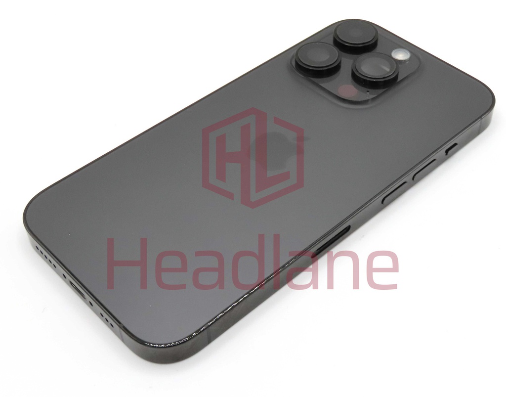 iPhone 14 Pro Back / Battery Cover + Small Parts - Black (Pulled - Grade A) (No Camera)