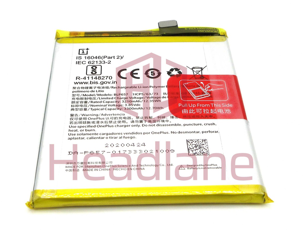 OnePlus 6 BLP657 3300mAh Internal Battery
