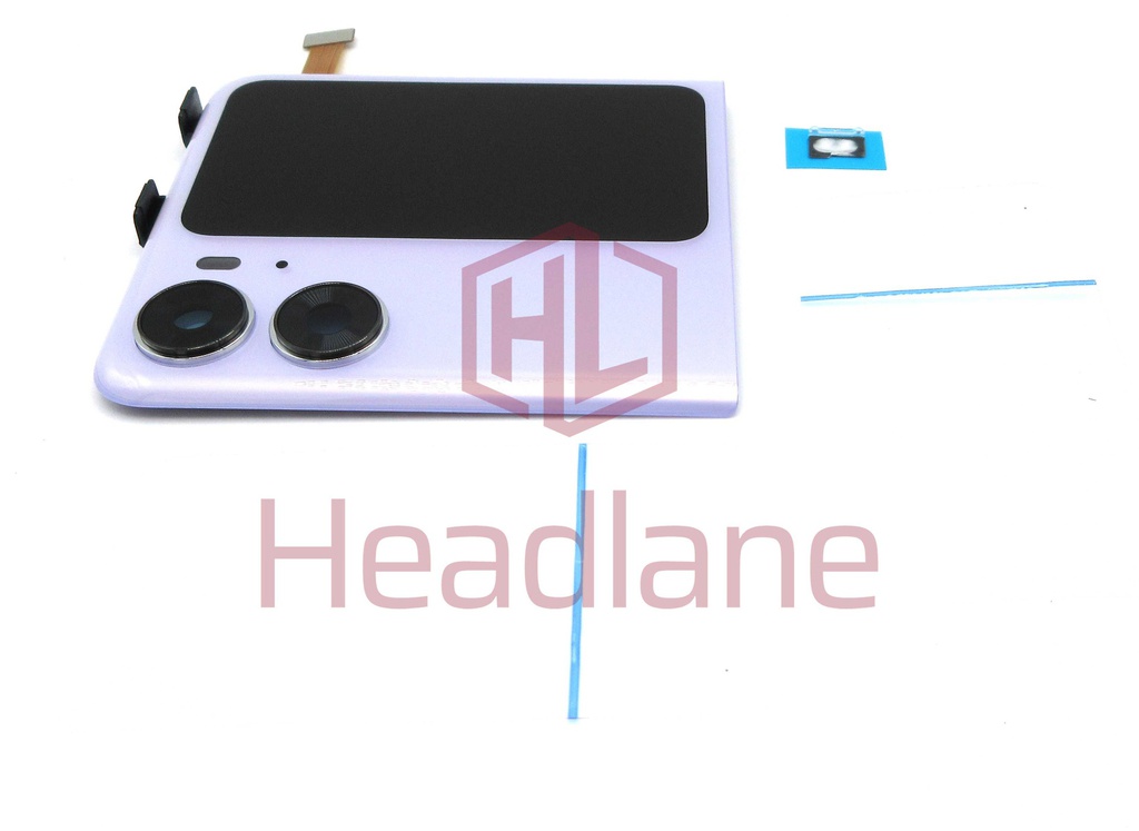 Oppo PGT110 CPH2437 Find N2 Flip Outer LCD Display / Screen + Touch - Purple