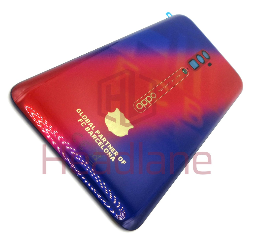 Oppo CPH1919 Reno 10X Zoom Back / Battery Cover - Red / Blue (FC Barcelona Edition)
