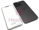 Apple iPhone 15 Pro Max Back / Battery Cover - Black Titanium (Service Pack)