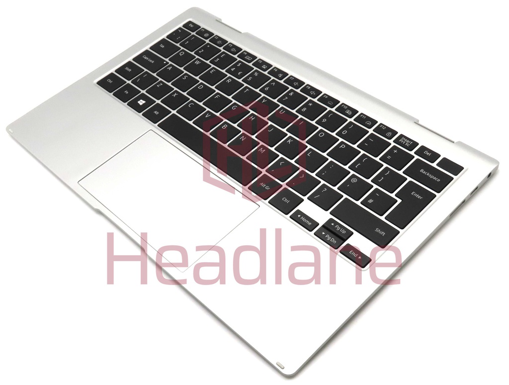 Samsung NP935QDB Galaxy Book Pro 360 5G  Top Keyboard Cover - Silver (UK QWERTY)