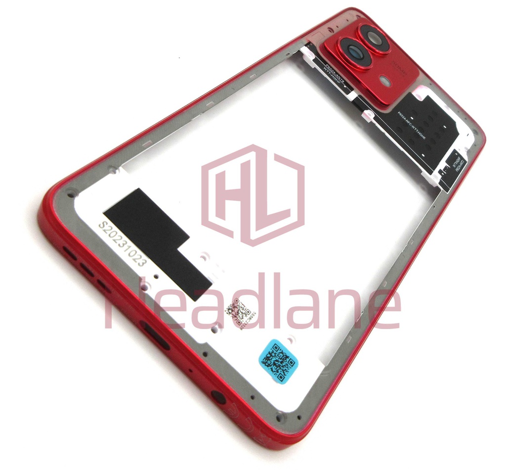 Motorola XT2347 Moto G84 5G Middle Cover / Chassis - Viva Magenta