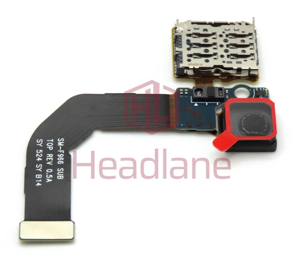 Samsung SM-F966 Galaxy Z Fold7 5G Front Camera + SIM Card Reader Flex