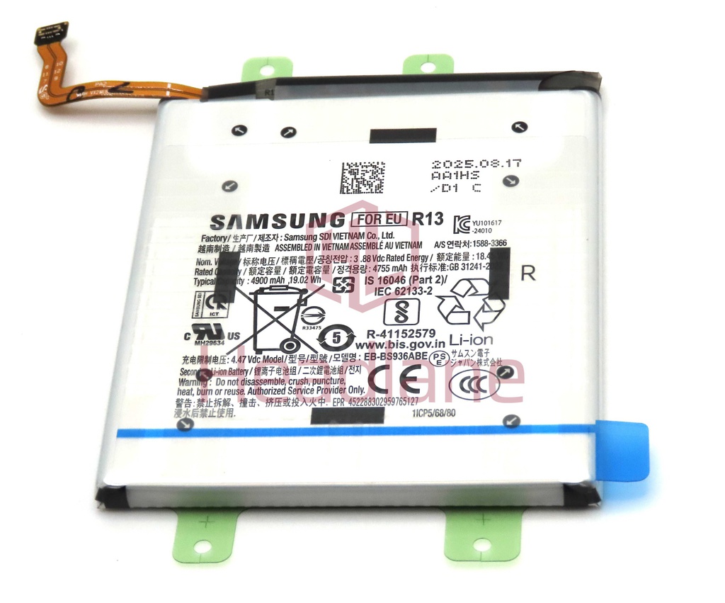 Samsung SM-S936 S731 Galaxy S25+ / Plus / S25 FE EB-BS936ABE 4900mAh Battery