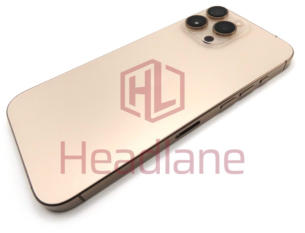 Apple iPhone 16 Pro Max Back / Battery Cover + Small Parts - Desert Titanium (Pulled - Grade A)