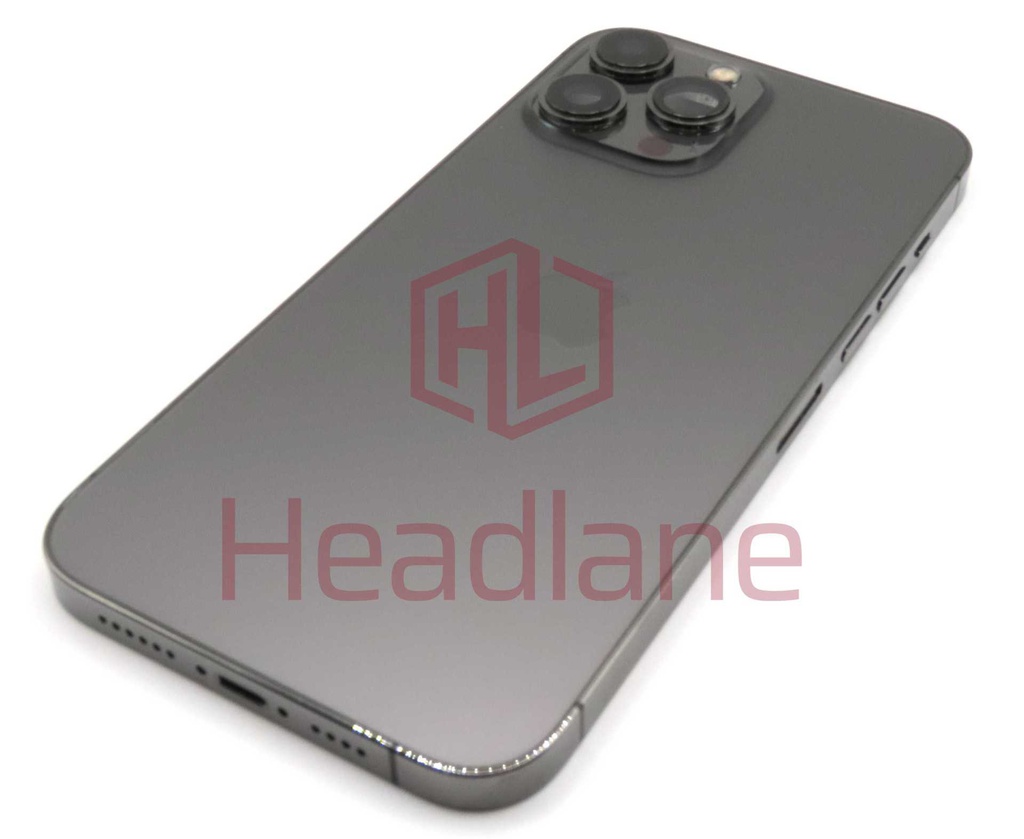 iPhone 13 Pro Max Back / Battery Cover + Small Parts - Graphite (Pulled - Grade B) (No Camera)