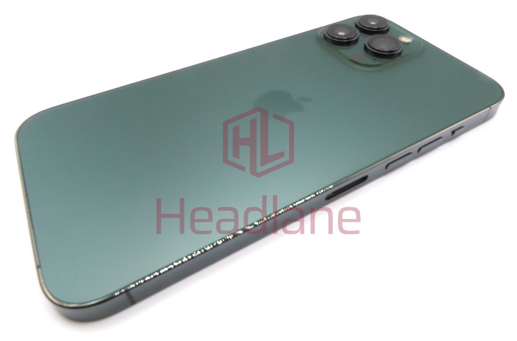 iPhone 13 Pro Max Back / Battery Cover + Small Parts - Green (Pulled - Grade B)