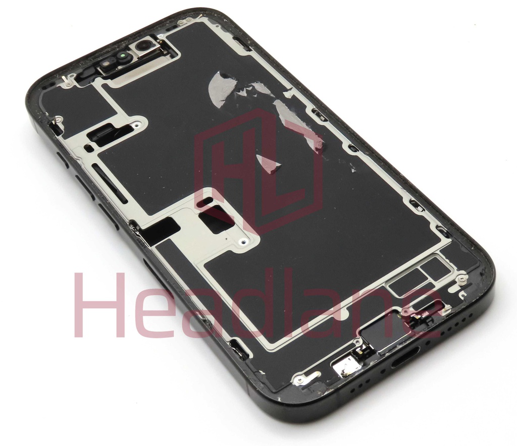 Apple iPhone 16 Pro Back / Battery Cover + Small Parts - Black Titanium (Grade B)