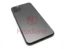 Apple iPhone 11 Pro Max Back / Battery Cover + Small Parts - Space Grey (Pulled - Grade B) (No Camera)
