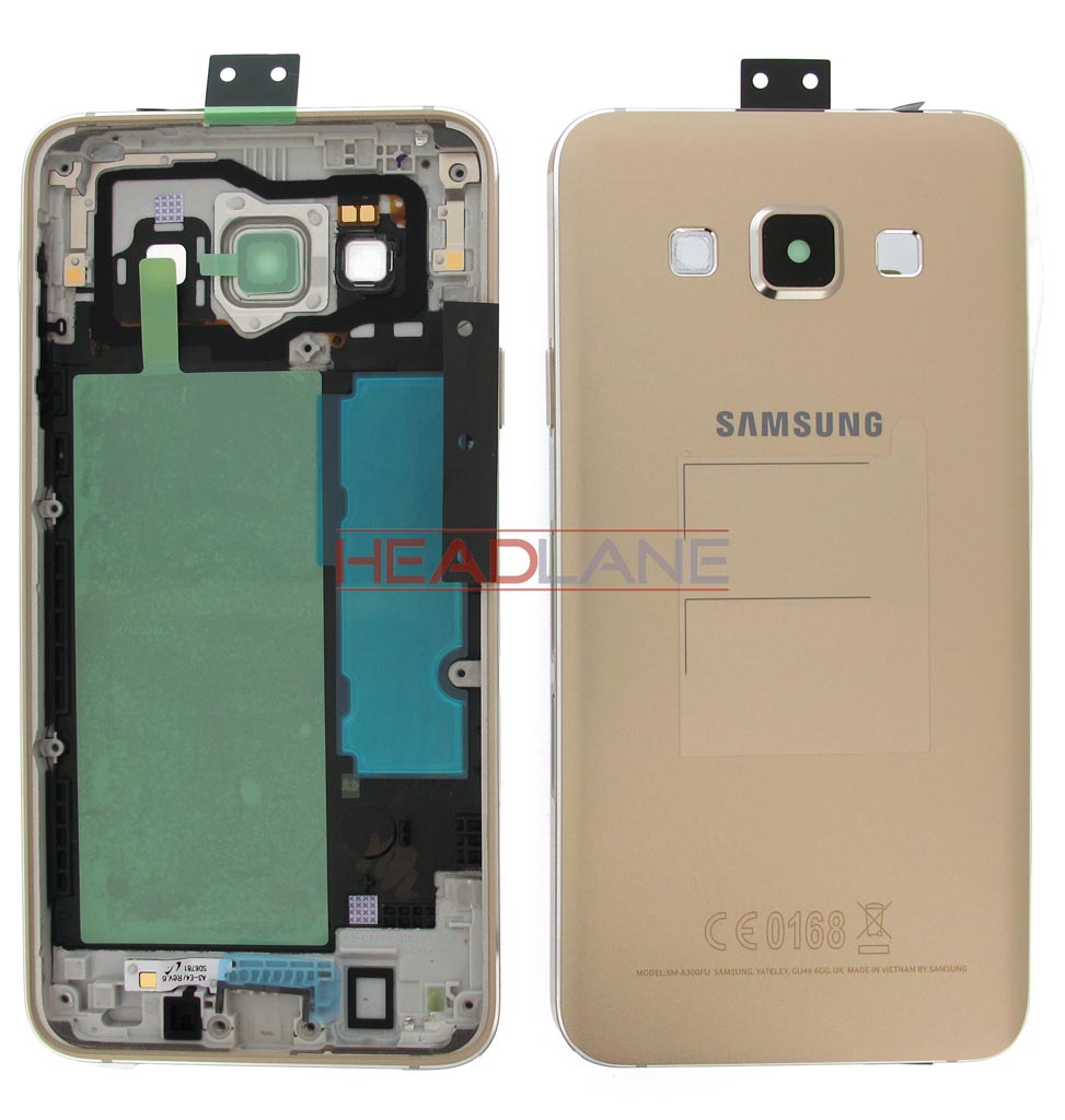 Samsung SM-A300 Galaxy A3 Middle Cover / Chassis - Gold