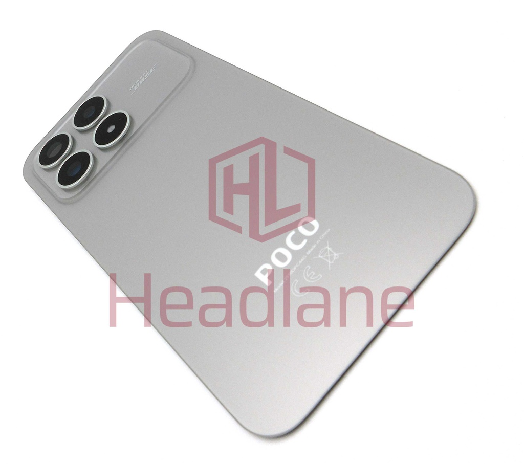 Xiaomi Poco F8 Pro Back / Battery Cover - Titanium Silver