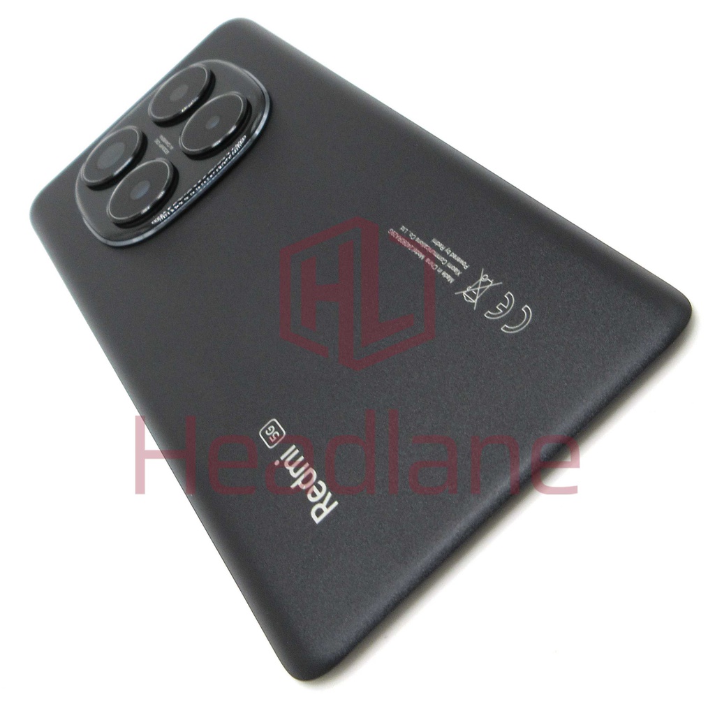 Xiaomi Redmi Note 14 Pro 5G Back / Battery Cover - Black