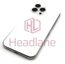 Apple iPhone 16 Pro Max Back / Battery Cover + Small Parts - White Titanium (Pulled - Grade B)