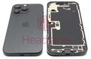 Apple iPhone 16 Pro Max Back / Battery Cover + Small Parts - Black Titanium (Pulled - Grade B)