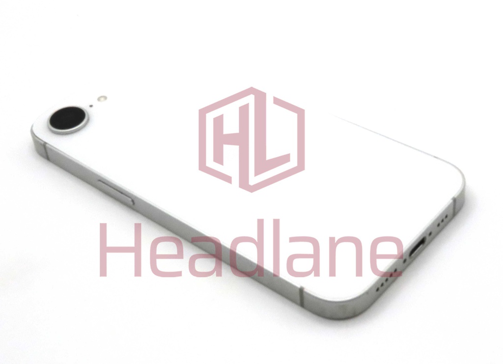 Apple iPhone 16e Back / Battery Cover + Small Parts - White (Grade B)