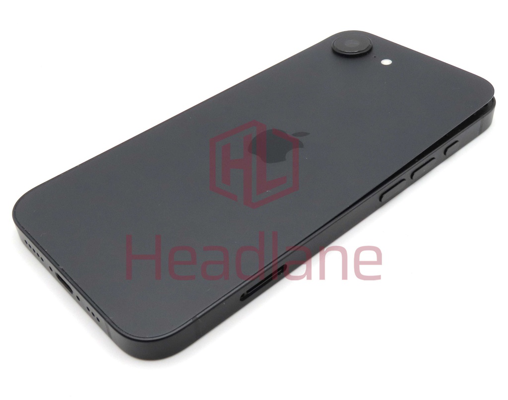 Apple iPhone 16e Back / Battery Cover + Small Parts - Black (Grade B)