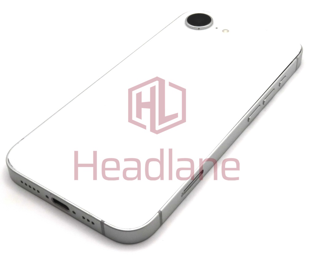 Apple iPhone 16e Back / Battery Cover + Small Parts - White (Grade A)