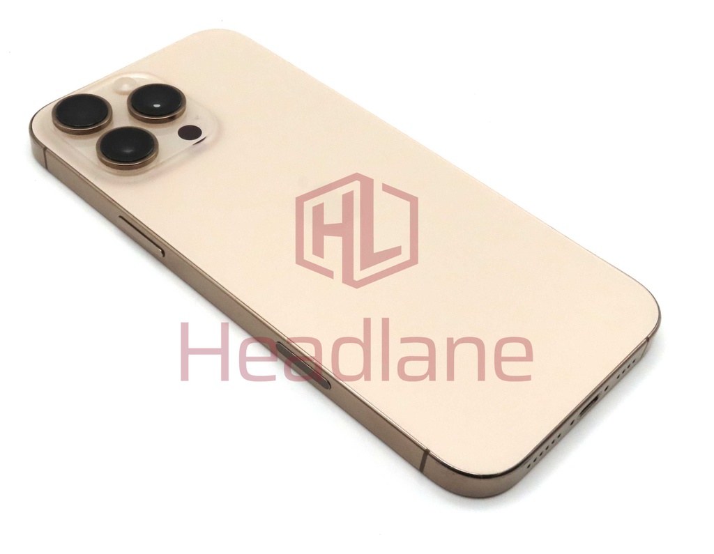 Apple iPhone 16 Pro Max Back / Battery Cover + Small Parts - Desert Titanium (Pulled - Grade C)