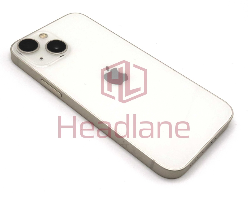 Apple iPhone 13 Mini Back / Battery Cover + Small Parts - Starlight (Pulled - Grade A)