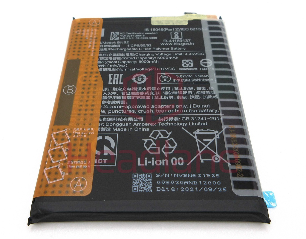 Xiaomi Redmi 9T Poco M3 BN62 6000mAh Battery