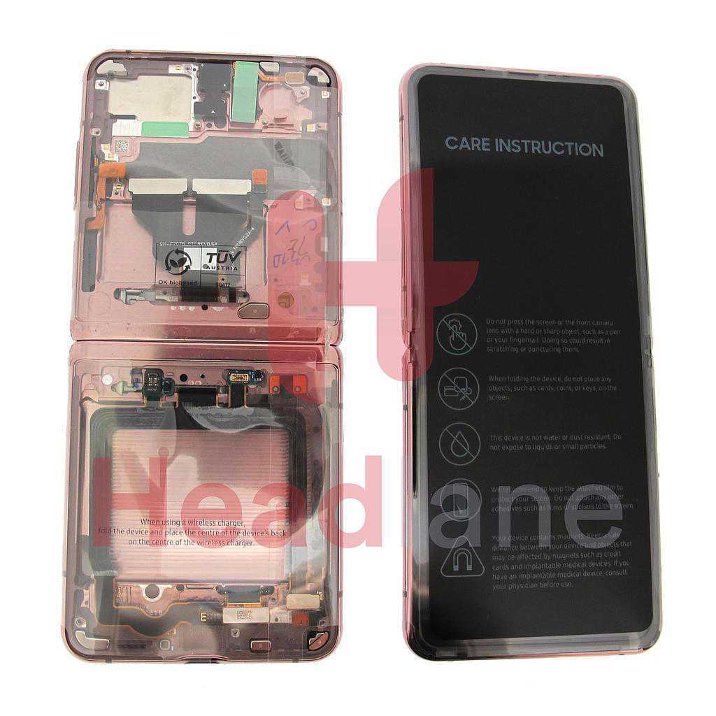 Samsung SM-F707 Galaxy Z Flip 5G LCD Display / Screen + Touch - Mystic Bronze (No Box)