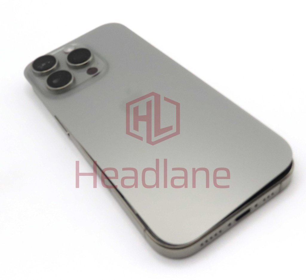 Apple iPhone 16 Pro Back / Battery Cover + Small Parts - Natural Titanium (Grade A)