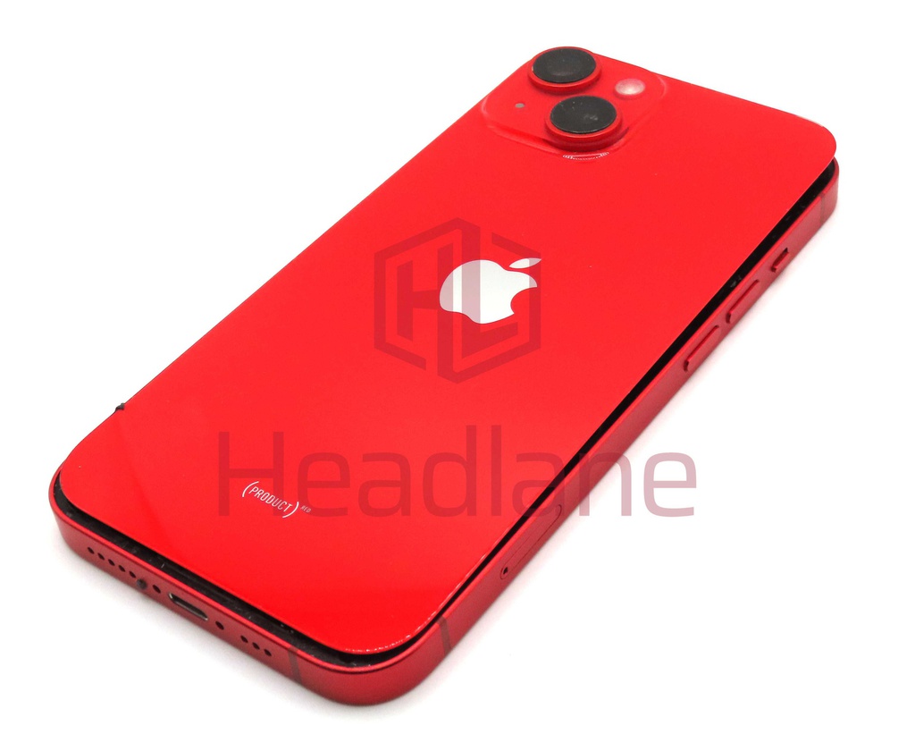 iPhone 14 Back / Battery Cover + Small Parts - Red (Pulled - Grade B)