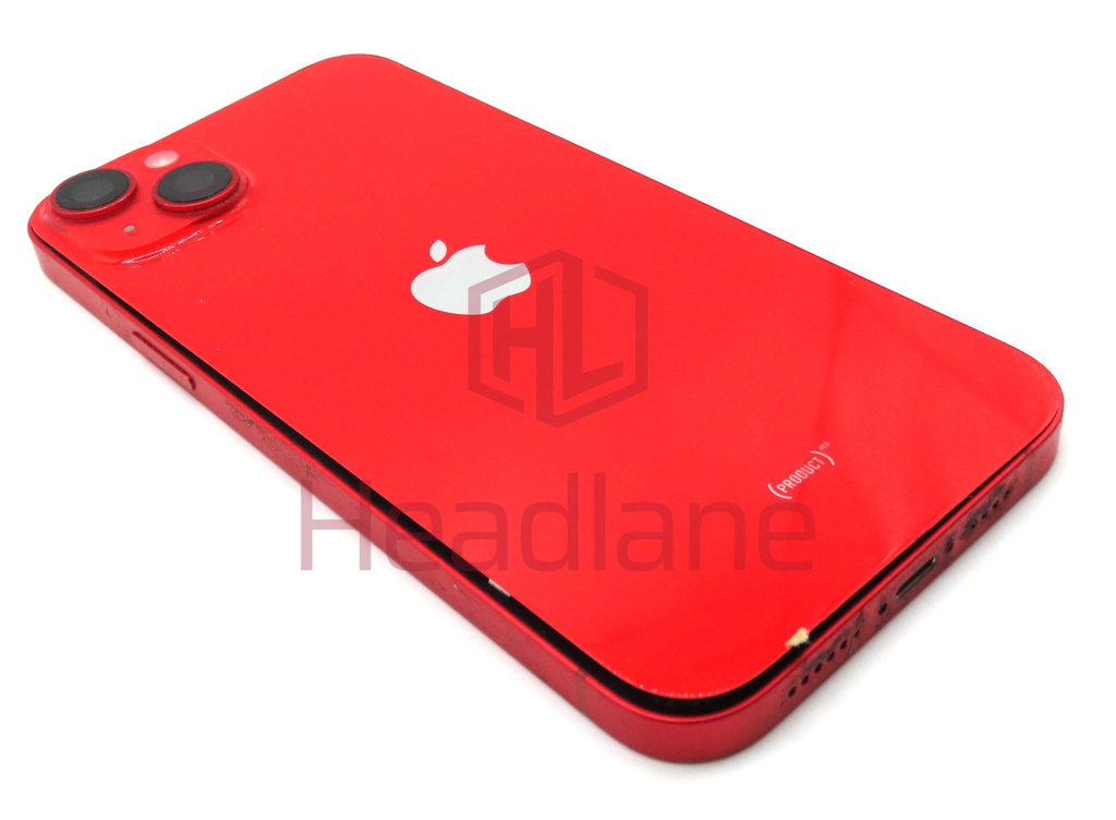iPhone 14 Plus Back / Battery Cover + Small Parts - Red (Pulled - Grade C)