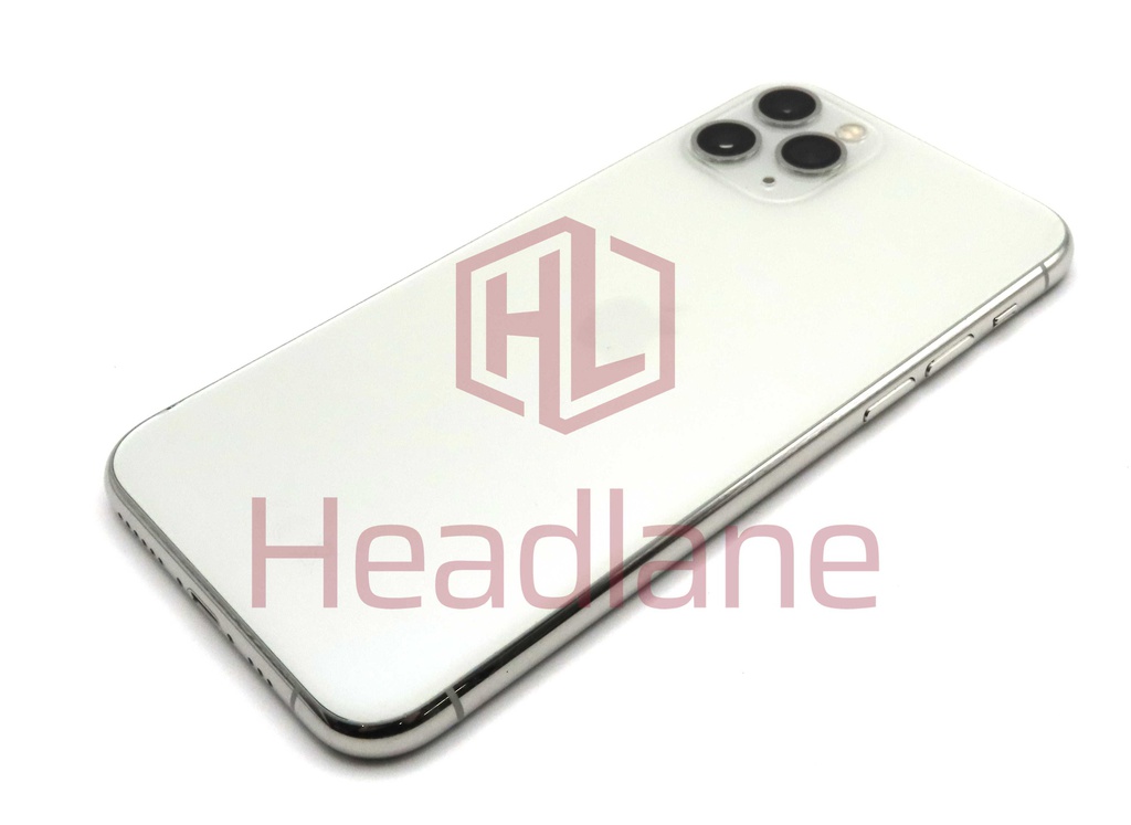 Apple iPhone 11 Pro Back / Battery Cover + Small Parts - Silver (Pulled - Grade C)