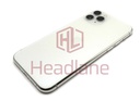 Apple iPhone 11 Pro Back / Battery Cover + Small Parts - Silver (Pulled - Grade C)