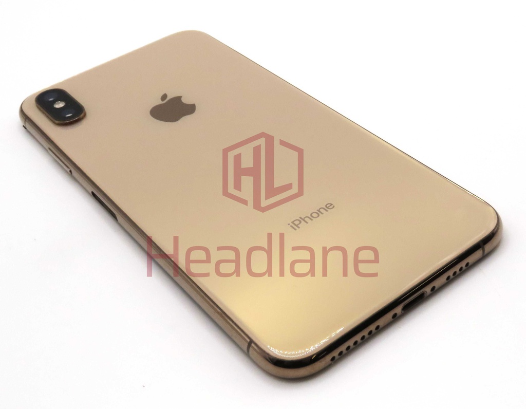 Apple iPhone XS Max Back / Battery Cover + Small Parts - Gold (Pulled - Grace B)