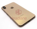 Apple iPhone XS Max Back / Battery Cover + Small Parts - Gold (Pulled - Grace B)