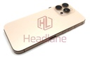Apple iPhone 16 Pro Max Back / Battery Cover + Small Parts - Desert Titanium (Pulled - Grade C) (No Camera)