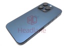 iPhone 15 Pro Back / Battery Cover + Small Parts - Blue Titanium (Pulled - Grade C)
