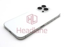 Apple iPhone 16 Pro Max Back / Battery Cover + Small Parts - White Titanium (Pulled - Grade A)