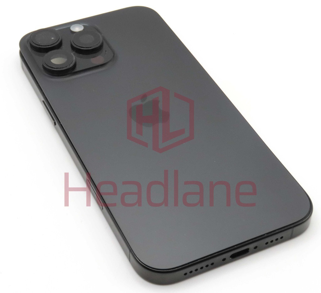 Apple iPhone 16 Pro Max Back / Battery Cover + Small Parts - Natural Titanium (Pulled - Grade A) (No Camera)