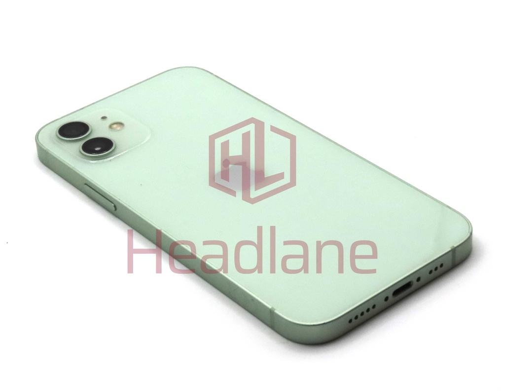 iPhone 12 Back / Battery Cover + Small Parts - Green (Pulled - Grade B)