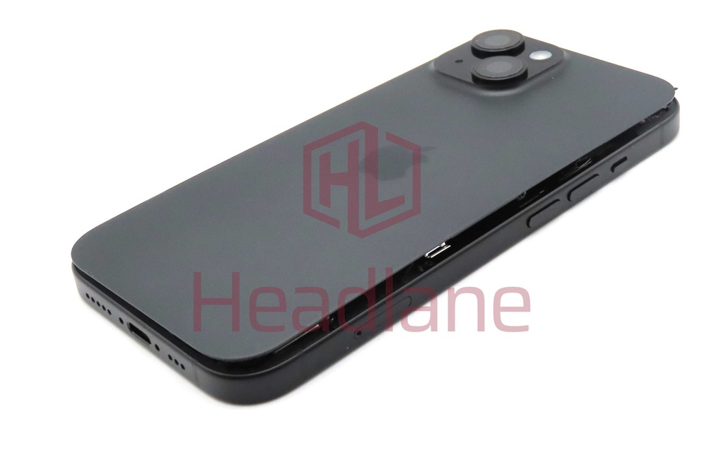 iPhone 15 Back / Battery Cover + Small Parts - Black (Pulled - Grade B) (No Camera)