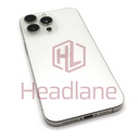 Apple iPhone 15 Pro Max Back / Battery Cover + Small Parts - White Titanium (Pulled - Grade C)