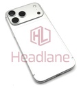 Apple iPhone 17 Pro Max Back / Battery Cover + Small Parts - Silver (Pulled - Grade C) (No Camera)