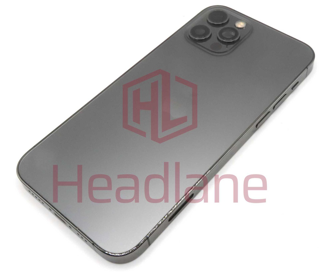 Apple iPhone 12 Pro Back / Battery Cover + Small Parts - Graphite (Grade C) (No Camera)