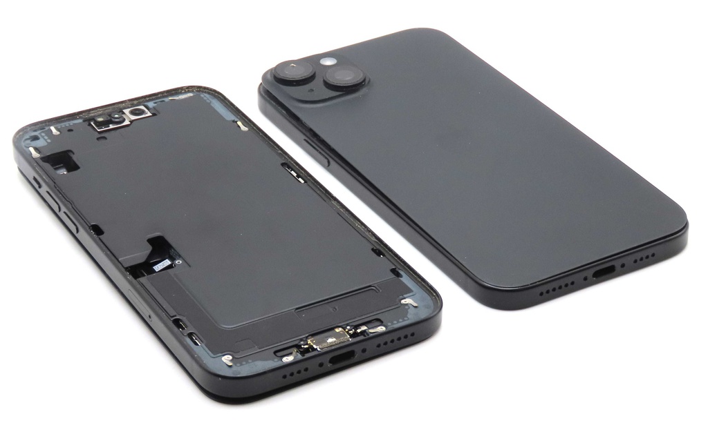 iPhone 15 Plus Back / Battery Cover + Small Parts - Black (Pulled - Grade C)