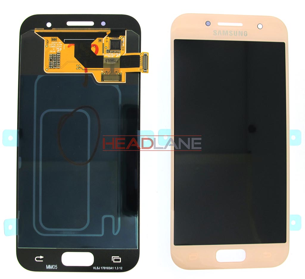 Samsung SM-A320 Galaxy A3 (2017) LCD Display / Screen + Touch - Pink