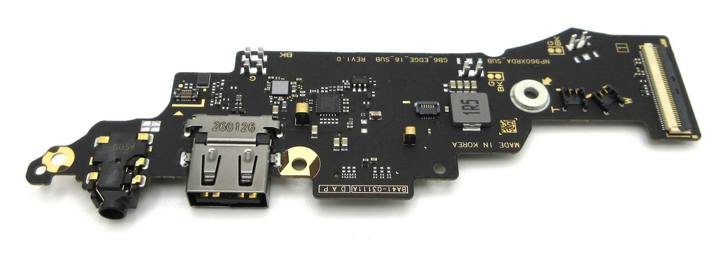 Samsung NP960XRD Galaxy Book6 Edge 16" Top USB / Headphone Jack / Memory Card Reader Board