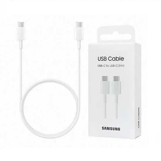 Samsung USB-C to USB-C Cable EP-DA705 25W 3A 1m - White (Retail Packed)