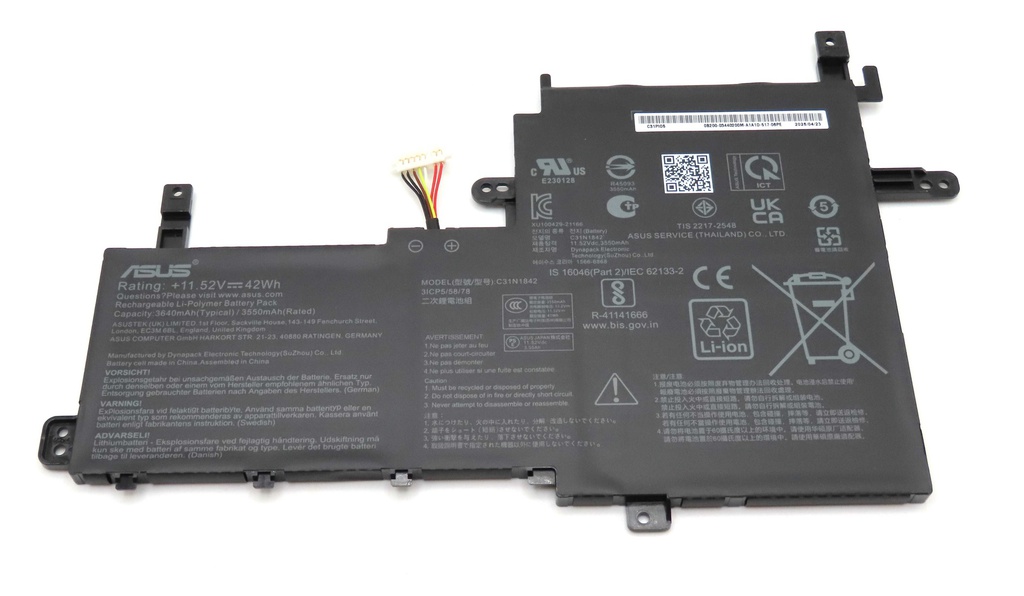 Asus Vivobook 15 K513 S513 S533 X513 C31N1842 42Wh 11.52V 3640mAh Battery