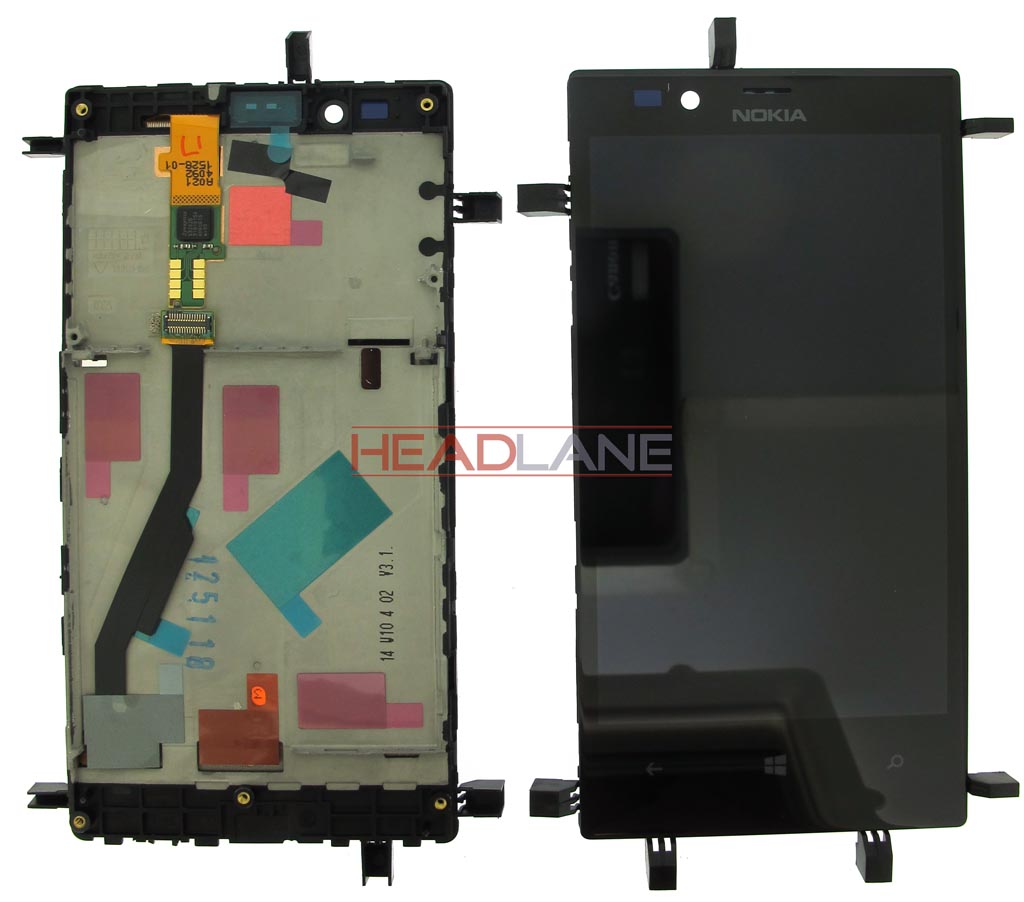 Nokia Lumia 720 LCD Display / Screen + Touch - Black