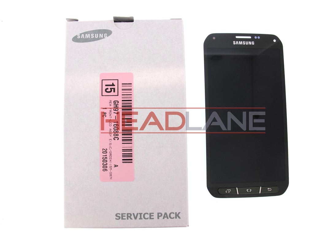 Samsung SM-G870 Galaxy S5 Active LCD Display / Screen + Touch - Green