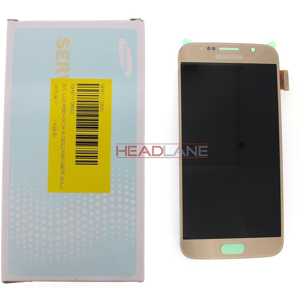 Samsung SM-G920F Galaxy S6 LCD Display / Screen + Touch - Gold